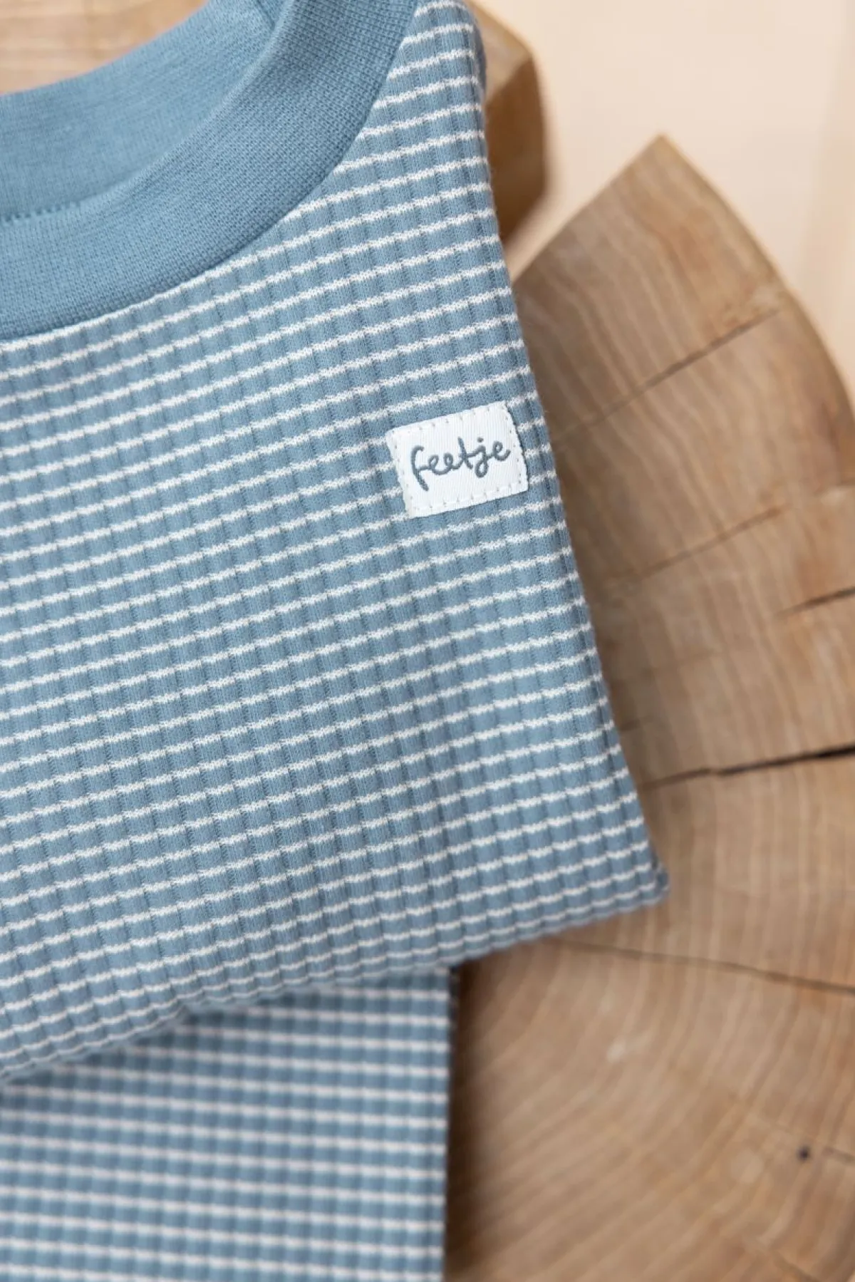 Feetje Pyjama's * Pyjama Wafel Ice Blue Blauw