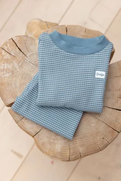 Feetje Pyjama's * Pyjama Wafel Ice Blue Blauw