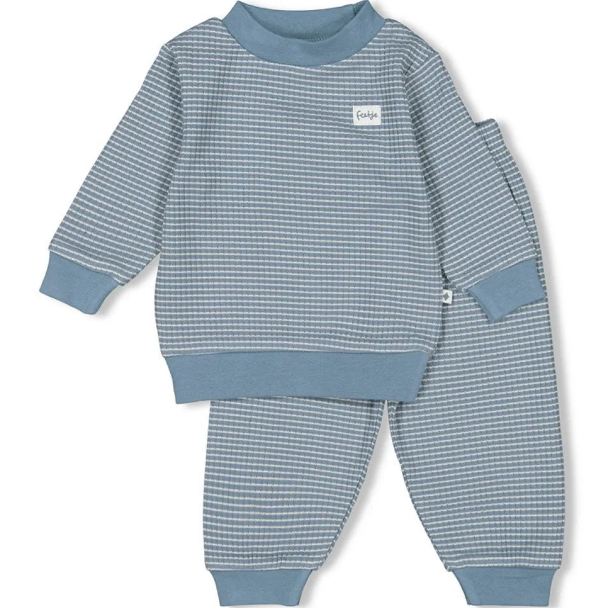 Feetje Pyjama's * Pyjama Wafel Ice Blue Blauw