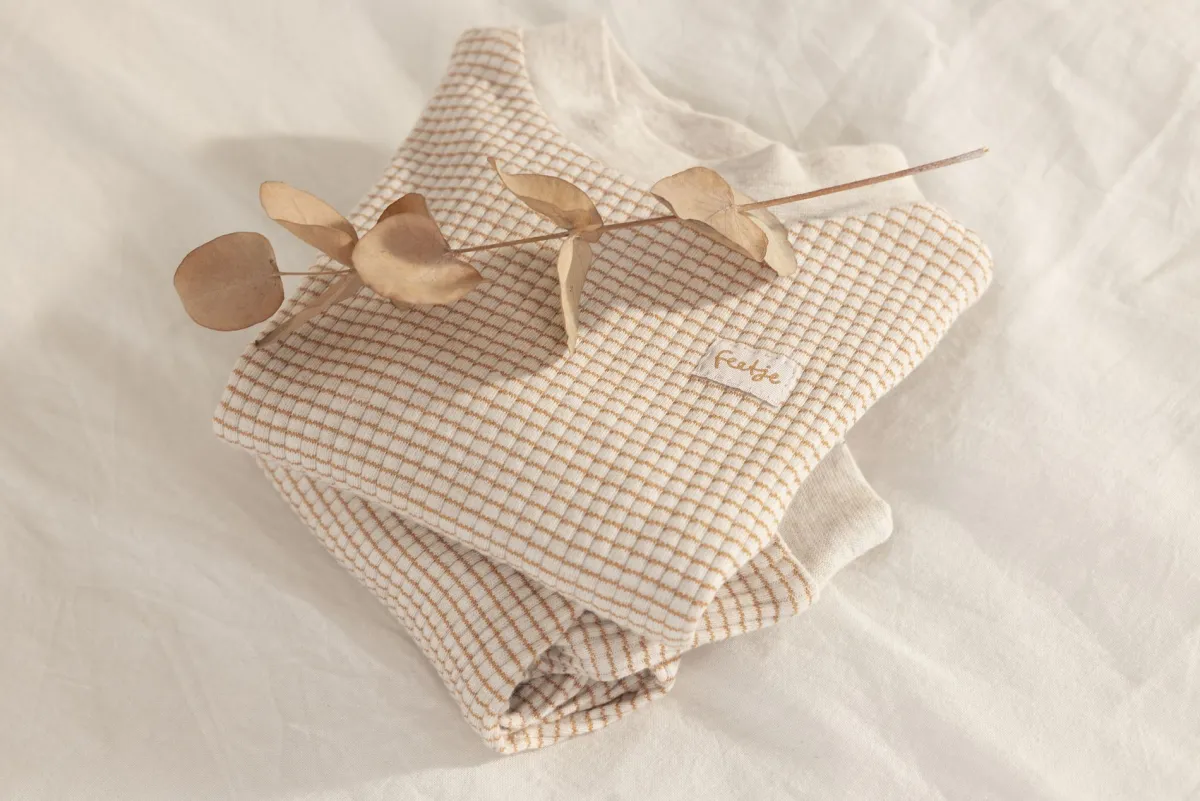 Feetje Pyjama's * Pyjama Wafel Stroopwafel Beige