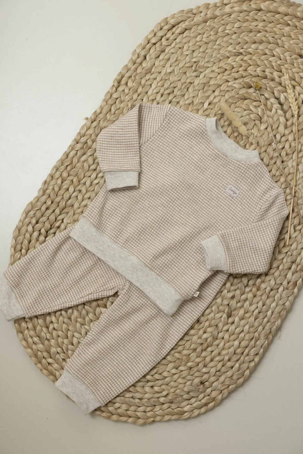Feetje Pyjama's * Pyjama Wafel Stroopwafel Beige