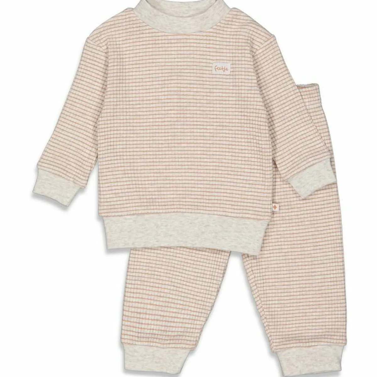 Feetje Pyjama's * Pyjama Wafel Stroopwafel Beige