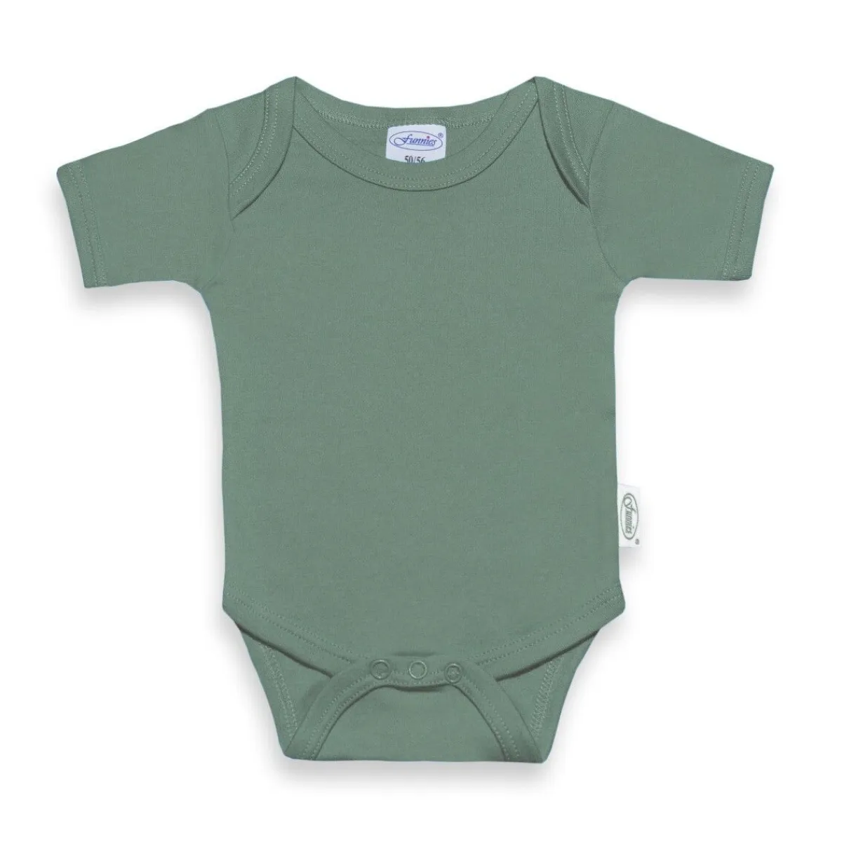 Funnies Rompertjes En Mutsjes * Romper Uni Stone Green Groen