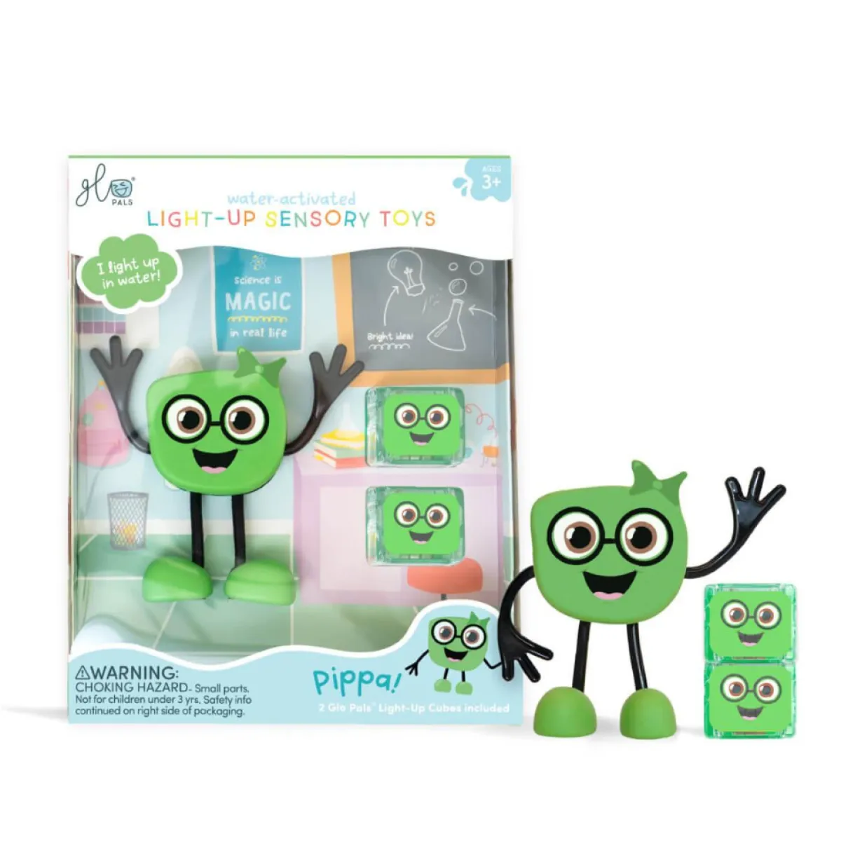 Glo Pals Badspeelgoed * Lichtgevend Badspeeltje Pippa Green Groen