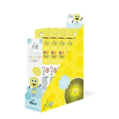 Glo Pals Badspeelgoed * Lichtgevend Kubussen Alex Yellow 4 stuks Geel