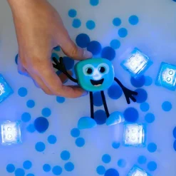 Glo Pals Badspeelgoed * Lichtgevend Kubussen Blair Blue 4 stuks Blauw