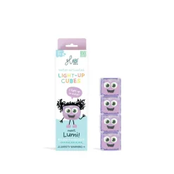 Glo Pals Badspeelgoed * Lichtgevend Kubussen Lumi Purple 4 stuks Paars