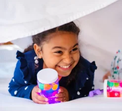 Glo Pals Badspeelgoed * Lichtgevend Kubussen Lumi Purple 4 stuks Paars