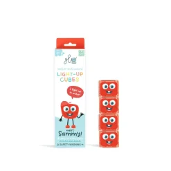 Glo Pals Badspeelgoed * Lichtgevend Kubussen Sammy Red 4 stuks Rood