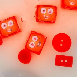 Glo Pals Badspeelgoed * Lichtgevend Kubussen Sammy Red 4 stuks Rood