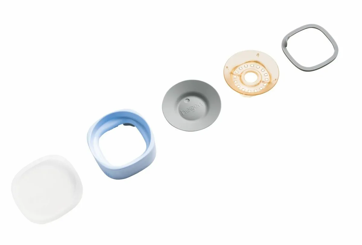 Hegen Flessen * Oefenbekerdeksel 360° Blauw
