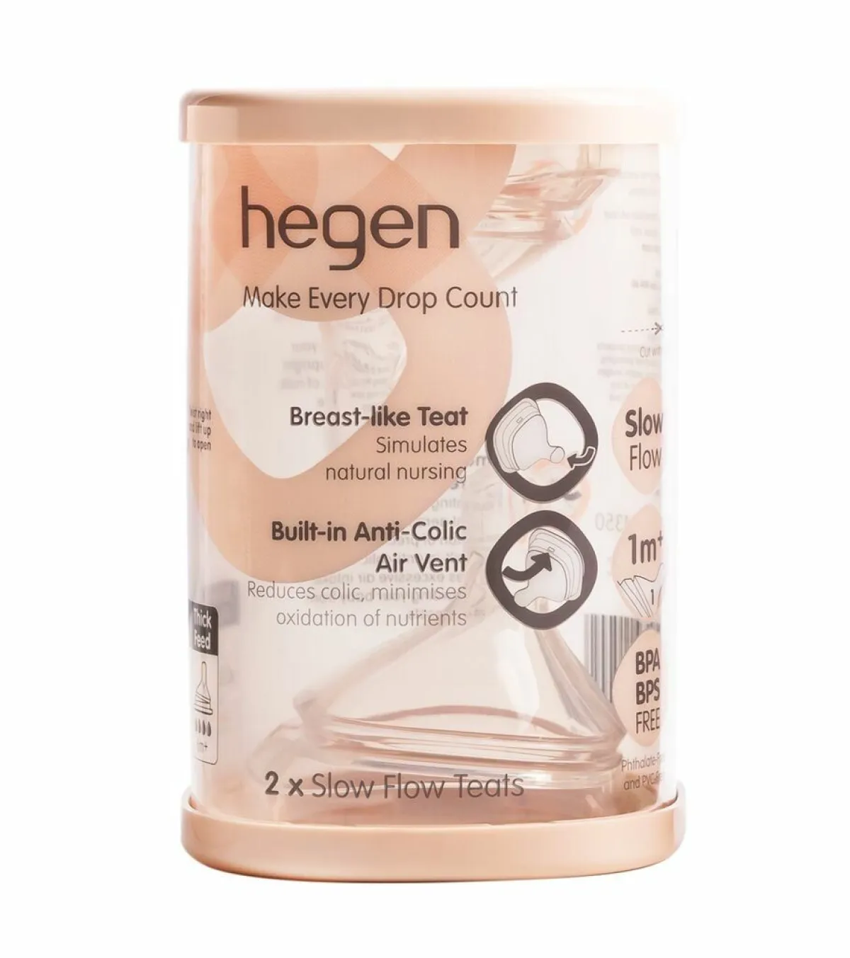 Hegen Flessen * Speen Slow Flow 2-pack