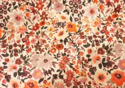 Hollie Houten Speelgoed|Overig * Rieten Poppenwagen Met Kap Retro Flowers Naturel