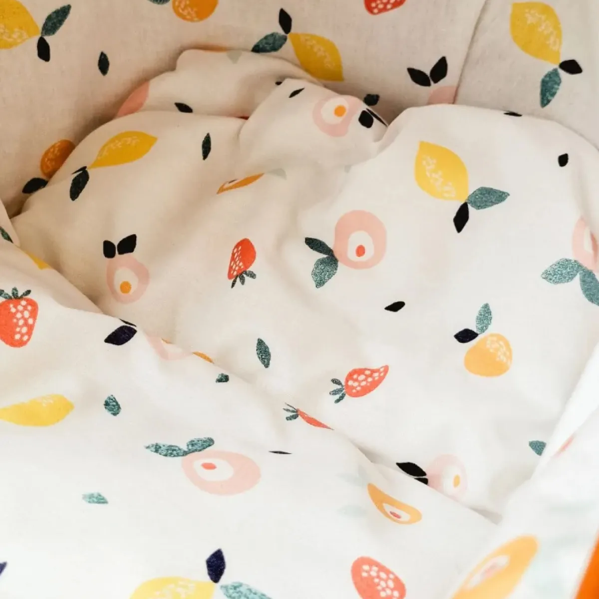 Hollie Houten Speelgoed|Overig * Rieten Poppenwagen Met Kap Summer Fruit Naturel