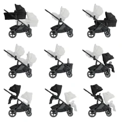 Joie Combi Kinderwagens * Signature Kinderwagen Versiti Compleet Eclipse Zwart