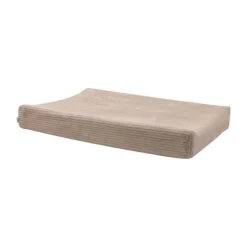 Jollein Waskussenhoezen|Bedtextiel * Aankleedkussenhoes Cloudy Rib Milky Coffee Bruin