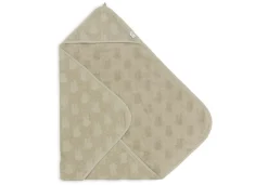 Jollein Badcapes|Bedtextiel * Badcape Nijntje Miffy Jacquard Olive Green Groen
