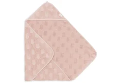Jollein Badcapes|Bedtextiel * Badcape Nijntje Miffy Jacquard Wild Rose Roze
