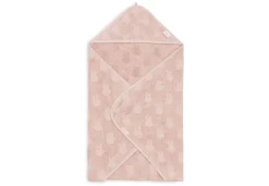Jollein Badcapes|Bedtextiel * Badcape Nijntje Miffy Jacquard Wild Rose Roze