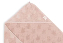 Jollein Badcapes|Bedtextiel * Badcape Nijntje Miffy Jacquard Wild Rose Roze