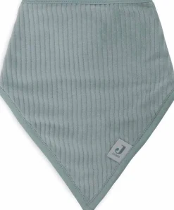 Jollein Slabben|Bedtextiel * Bandana Slab Velvet Rib Sea Green/Ivory Multicolor