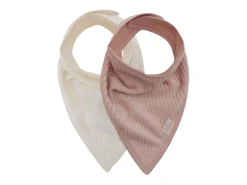 Jollein Slabben|Bedtextiel * Bandana Slab Velvet Rib Wild Rose/Ivory Multicolor