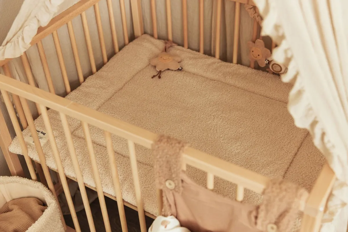Jollein Boxkleden|Bedtextiel * Boxkleed Boucle 75 x 95 cm Naturel