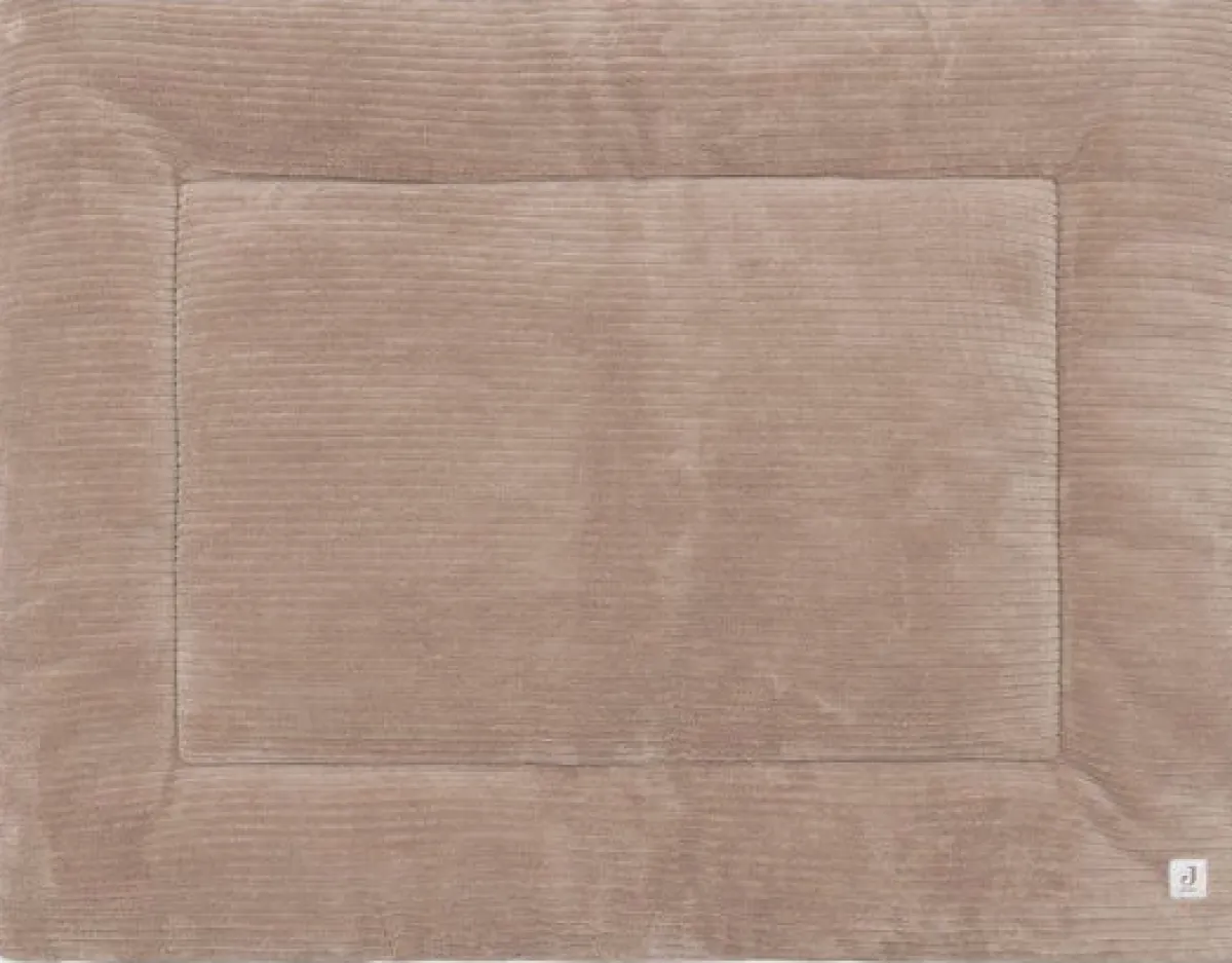 Jollein Boxkleden|Bedtextiel * Boxkleed Cloudy Rib Milky Coffee 75 x 95 cm Bruin