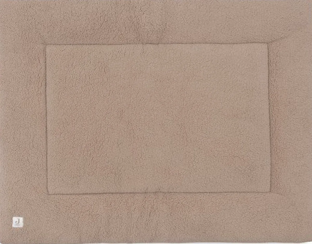 Jollein Boxkleden|Bedtextiel * Boxkleed Cloudy Rib Milky Coffee 75 x 95 cm Bruin