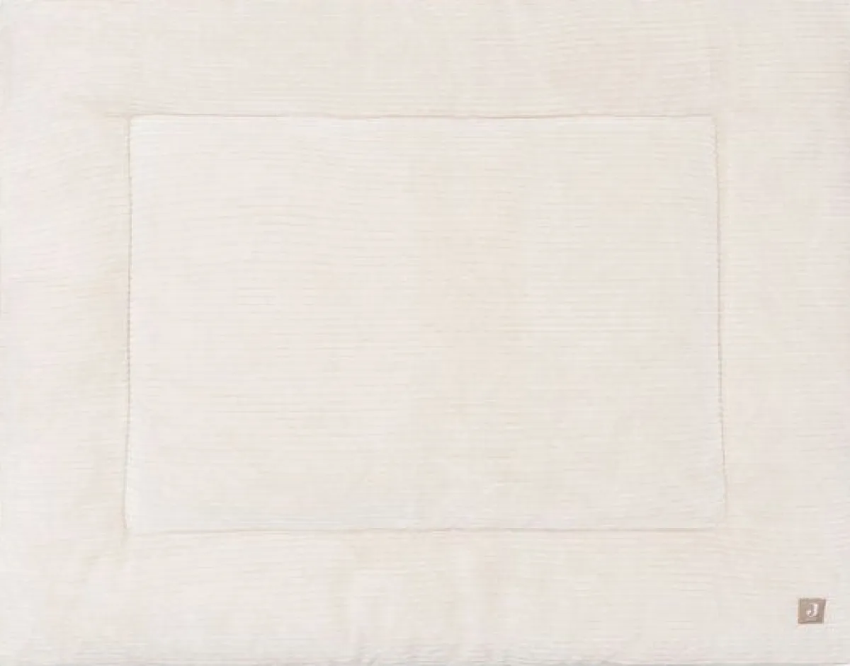 Jollein Boxkleden|Bedtextiel * Boxkleed Cloudy Rib Oatmeal 75 x 95 cm Beige