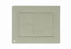 Jollein Boxkleden|Bedtextiel * Boxkleed Grain Knit Olive Green 75 x 95 cm Groen