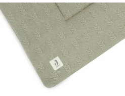 Jollein Boxkleden|Bedtextiel * Boxkleed Grain Knit Olive Green 75 x 95 cm Groen