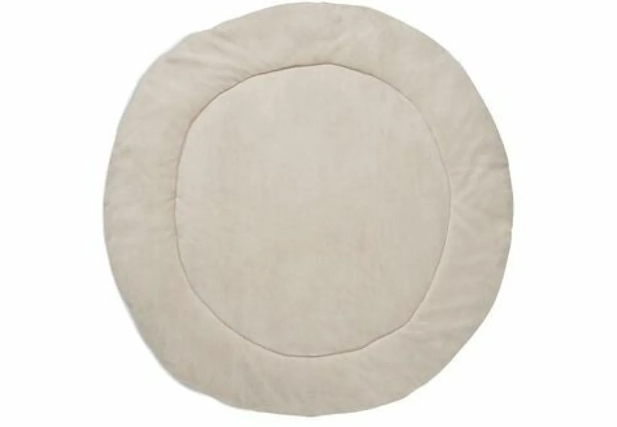 Jollein Boxkleden|Bedtextiel * Boxkleed Rond Basic Knit Nougat - 95 cm Beige