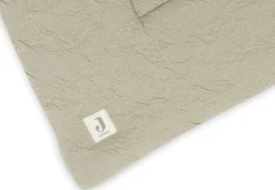 Jollein Boxkleden|Bedtextiel * Boxkleed Soft Waves Olive Green 75 x 95 cm Groen