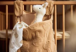 Jollein Accessoires|Opbergzakken * Boxopbergzak Miffy Jacquard Teddy Biscuit Bruin
