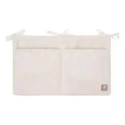 Jollein Opbergzakken|Bedtextiel * Boxopbergzak Organizer Cloudy Rib Oatmeal Beige