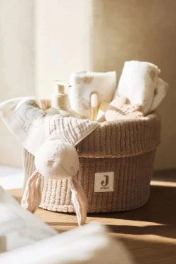 Jollein Manden|Bedtextiel * Commodemandje Cloudy Rib Milky Coffee Bruin
