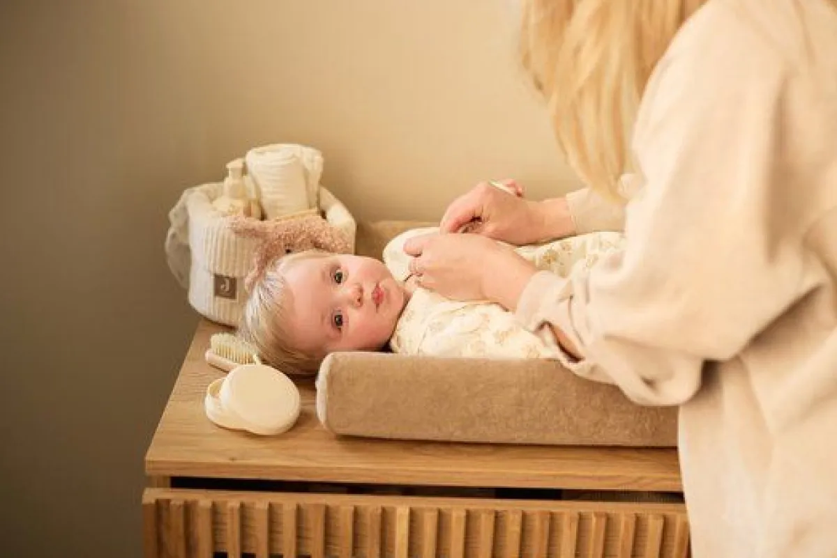 Jollein Manden|Bedtextiel * Commodemandje Cloudy Rib Oatmeal Beige
