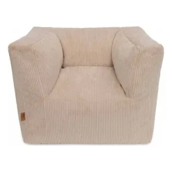 Jollein Kinderfauteuils|Bedtextiel * Fauteuil Beanbag Corduroy Natural Beige