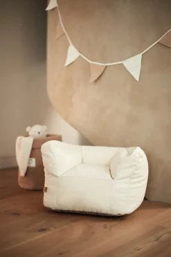 Jollein Kinderfauteuils|Bedtextiel * Fauteuil Beanbag Twill Natural Beige