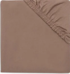 Jollein Bedtextiel * Hoeslaken Ledikant Jersey Milky Coffee Bruin