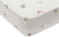 Jollein Bedtextiel * Hoeslaken Wieg Jersey Animal Friends Multicolor