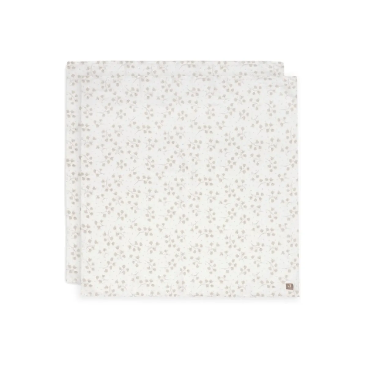 Jollein Wikkeldoeken|Bedtextiel * Hydrofiele Doek Leafy Dreams 115 x 115 cm 2 Stuks Multicolor