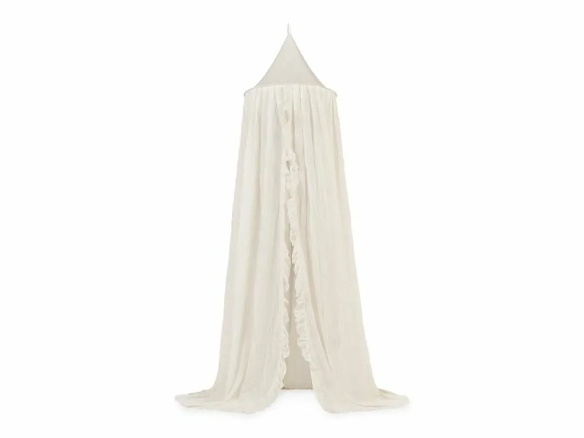 Jollein Bedtextiel * Klamboe Vintage Ruffle Ivory Beige