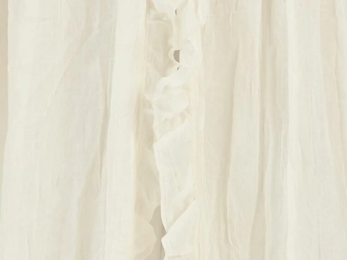 Jollein Bedtextiel|Accessoires * Klamboe Vintage Ruffle Nougat Beige