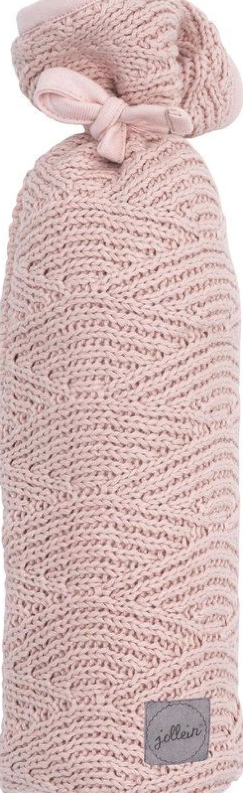 Jollein Kruikenzakken|Bedtextiel * Kruikenzak River Knit Pale Pink Roze