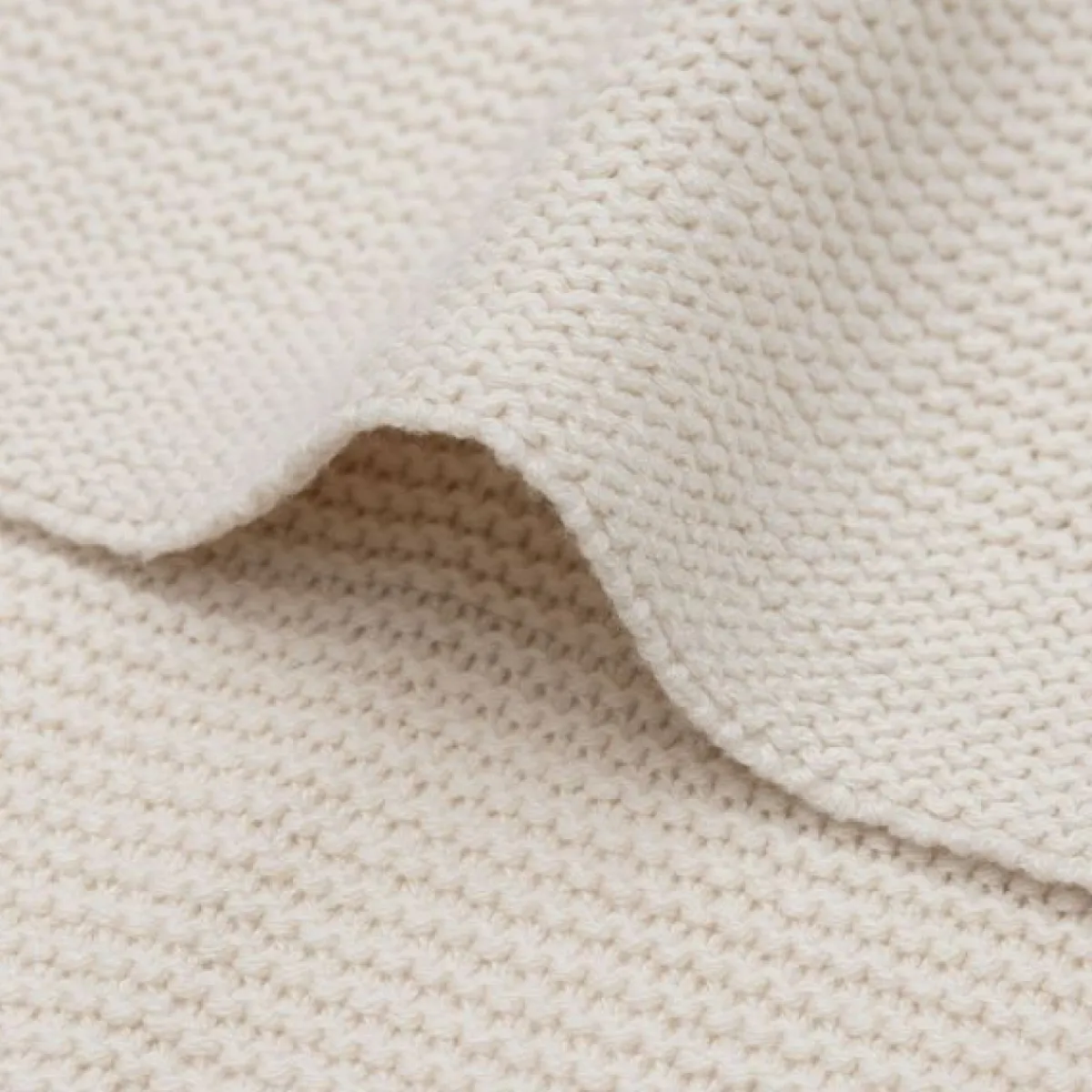 Jollein Bedtextiel * Ledikantdeken Basic Knit Oatmeal Beige