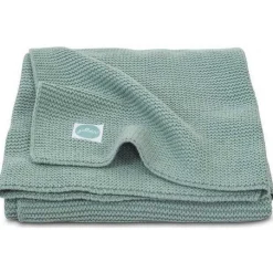 Jollein Bedtextiel * Ledikantdeken Basic Knit Forest Green Groen