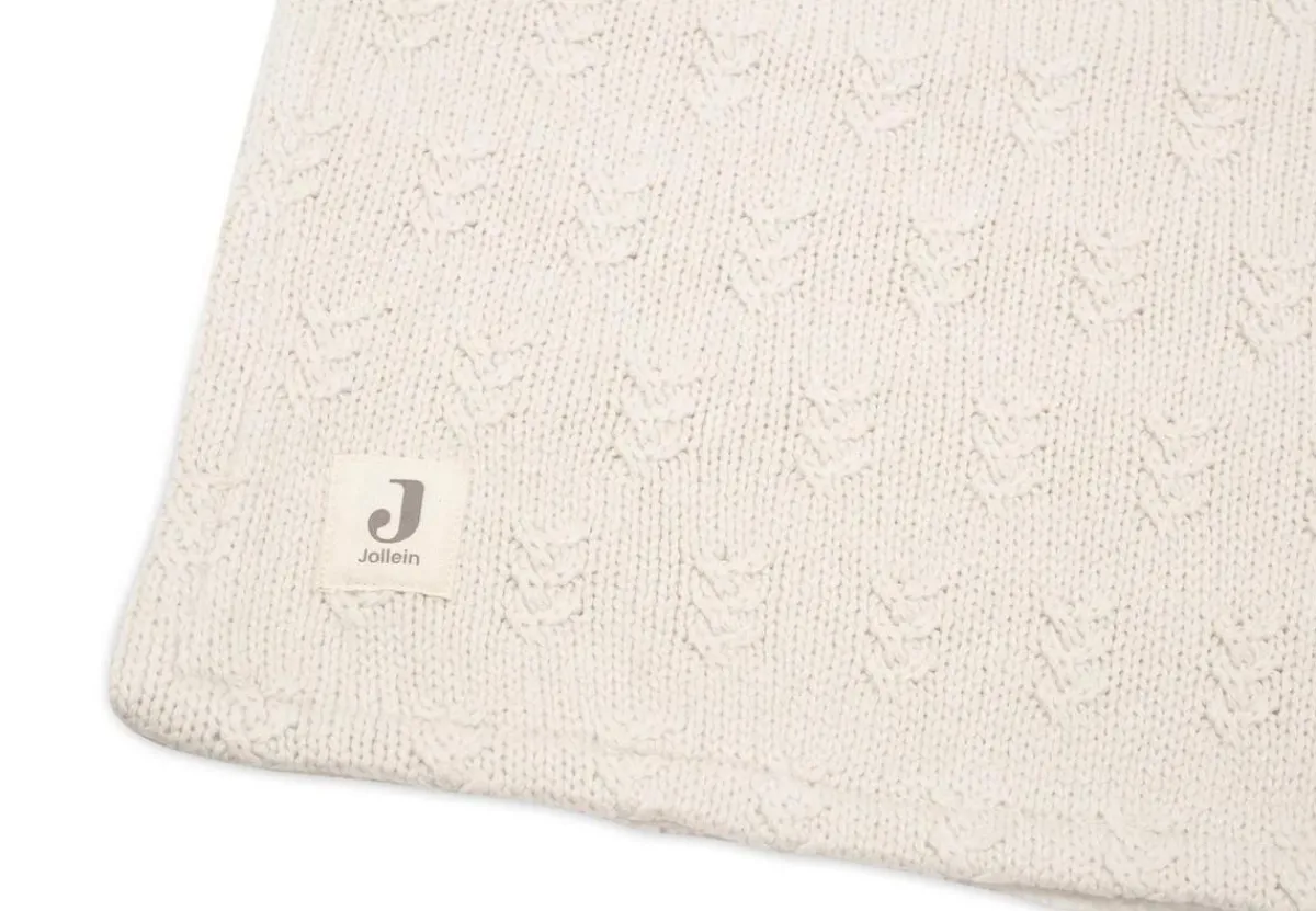 Jollein Bedtextiel * Ledikantdeken Grain Knit Velvet Oatmeal Beige