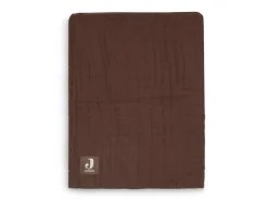 Jollein Bedtextiel * Ledikantdeken Wrinkled Cotton Chestnut Bruin